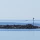 Bar Harbor Breakwall from Shore Path