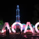 Update as of our third visit to Ilocos 2014: The Tobacco Monopoly monument with pretty lights.