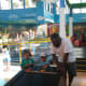 Racing Lego cars.