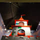 The castle in the lobby of Legoland.