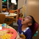 Juju got to chow down on all his favs.