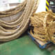 Giant ropes inside the ferry.