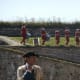 The ceremony before the cannon firing.
