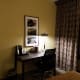 Hotel room desk.