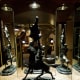One of many iron statues found in the lobby.