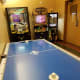 Grand Canyon Railway Hotel game room.
