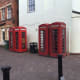 Traditional Telephone Boxes in Newark Market Place