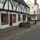 A medieval timbered building on Kirkgate, Newark. For many years it was a butchers' shop. Nowadays, drop in for a coffee.
