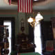 View of the two-story library