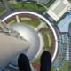 The transparent observatory isn't for the faint-hearted! However, it's an entertaining place to pose for photographs and people-watch.