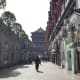 The Drum Tower appears at the end of the street.