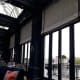 The lounge looking out over the River Amstel.