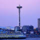 Space Need at dusk in Seattle