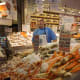 Seafood shop at Pike Place Market in downtown Seattle