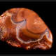 An example of an agate which can be found at Agate Beach. Note: This agate has been polished in a tumbler.