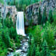 Tumalo Falls from the viewpoint by the parking area.