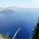 Crater Lake National Park on a smoky afternoon