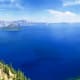 Crater Lake National Park on a smoky afternoon