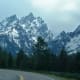 View from the Teton Park Road in Grand Teton National Park, Wyoming