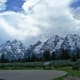 View from the Teton Park Road in Grand Teton National Park, Wyoming