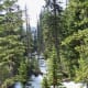 Hidden Falls Trail at Grand Teton National Park in Wyoming