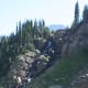 Roadside waterfall