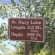 The sign at St. Mary Lake