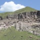The Cliffs of Vardzia Seen From Afar