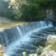 River Almond waterfall.