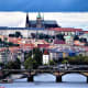 Closing in on Prague Castle.