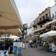 Restaurants line the quay in Kyrenia.