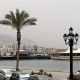 The coastline west from Kyrenia harbor.
