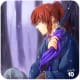 Kenshin resting under a tree