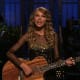 Taylor Swift performing her opening monologue in 2009.