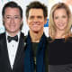 Actors rejected from SNL: (From left) Stephen Colbert, Jim Carrey, Lisa Kudrow and Steve Carell.