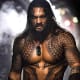 Jason Mamoa emerges from the steam in Aquaman.