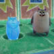This lemming has sex with this block of ice shaped like a gopher.