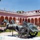 This bronze reproduction of a sculpture of a Roman chariot is a feature of the courtyard, inside the main buildings of the John and Mable Ringling Museum in Sarasota, Florida.