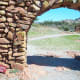 Oklahoma's Jerusalem: The Holy City of the Wichitas: Detail of the main Gate entering the Holy City of the Wichitas.