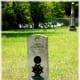 One of the old gravestones in the Methodist Churchyard in Montgomery, TX