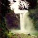 Snoqualmie Falls as viewed from the bottom of the trail.