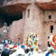 Indians dancing at Manitou Cliff Dwellings