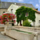 The fresh water fountain in the middle of the "Porte de Sierck" square, close to the gate.