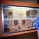 My hubby looking at exhibits at the Walnut Canyon visitor center.