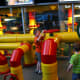 The display of pipes and water pumps was fascinating to my six year old son.