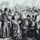 Houndsditch Rag Fair in Victorian London.