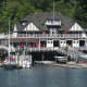 Royal Vancouver Yacht Club near the entrance to Stanley Park