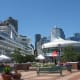 Another cruise ship on the other side of the Canada Place pier
