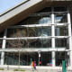 The convention centre contains a revolving globe.