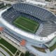 Aerial view of Soldier Field in Chicago